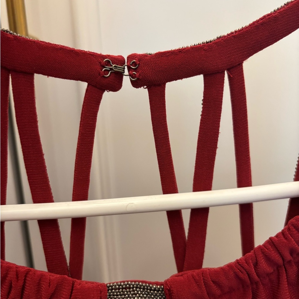 Asymmetrical Red Top - Picture 7 of 7